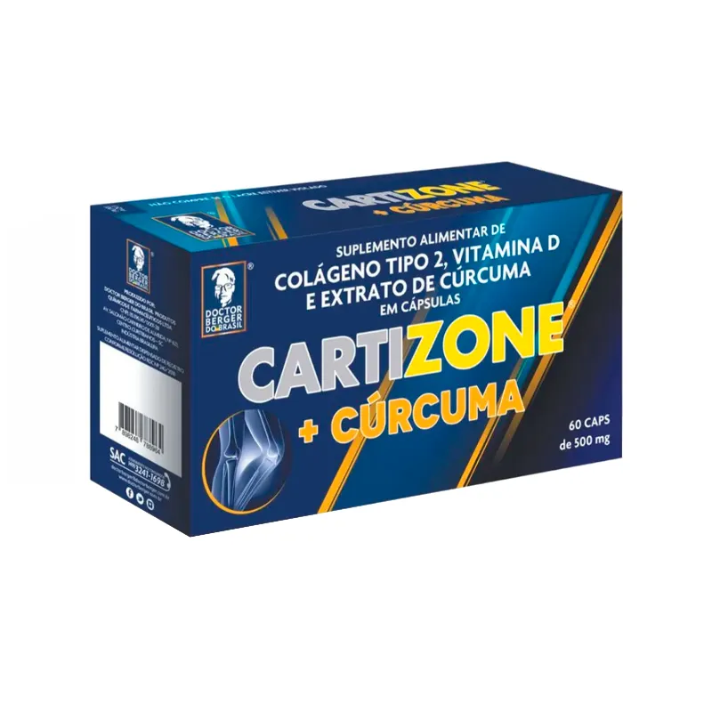 Cartizone + Cúrcuma Tipo II Dr Berger - Cont. 60 Capsulas