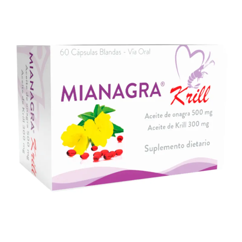 Mianagra Krill Aceite de Onagra 500 mg - Cont. 60 Capsulas