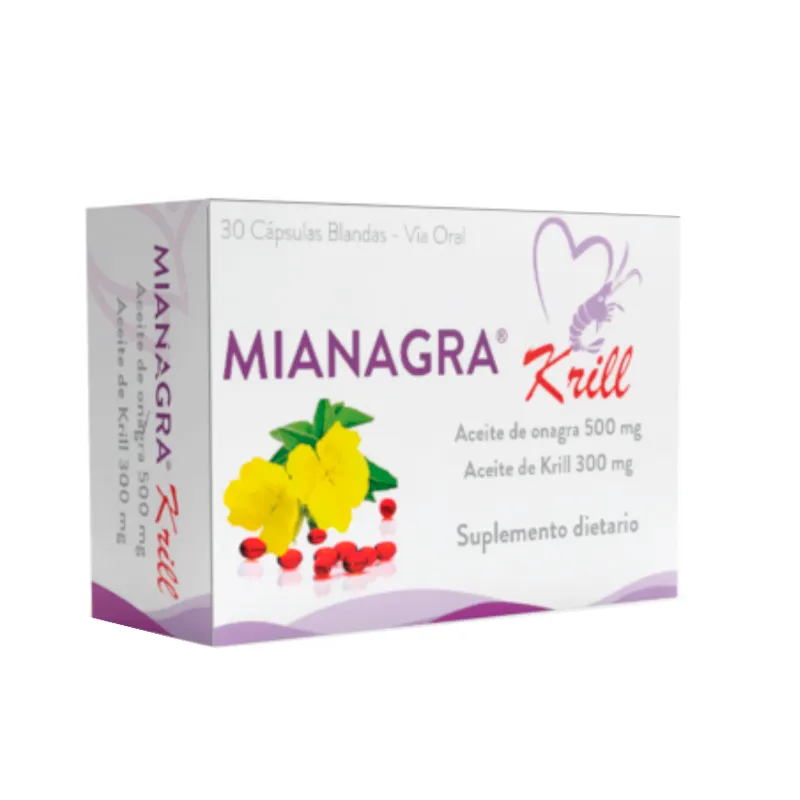 Mianagra Krill Aceite de Onagra 500 mg - Cont. 30 Capsulas