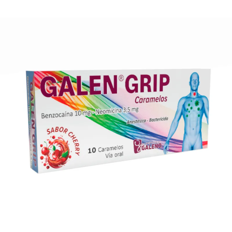 Galen Grip Benzocaina 10 mg Neomicina 3,5 mg - Cont. 10 Caramelos