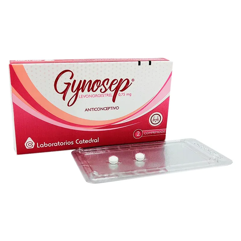 Gynosep Levonorgestrel 0,75 mg - Caja de 2 Comprimidos