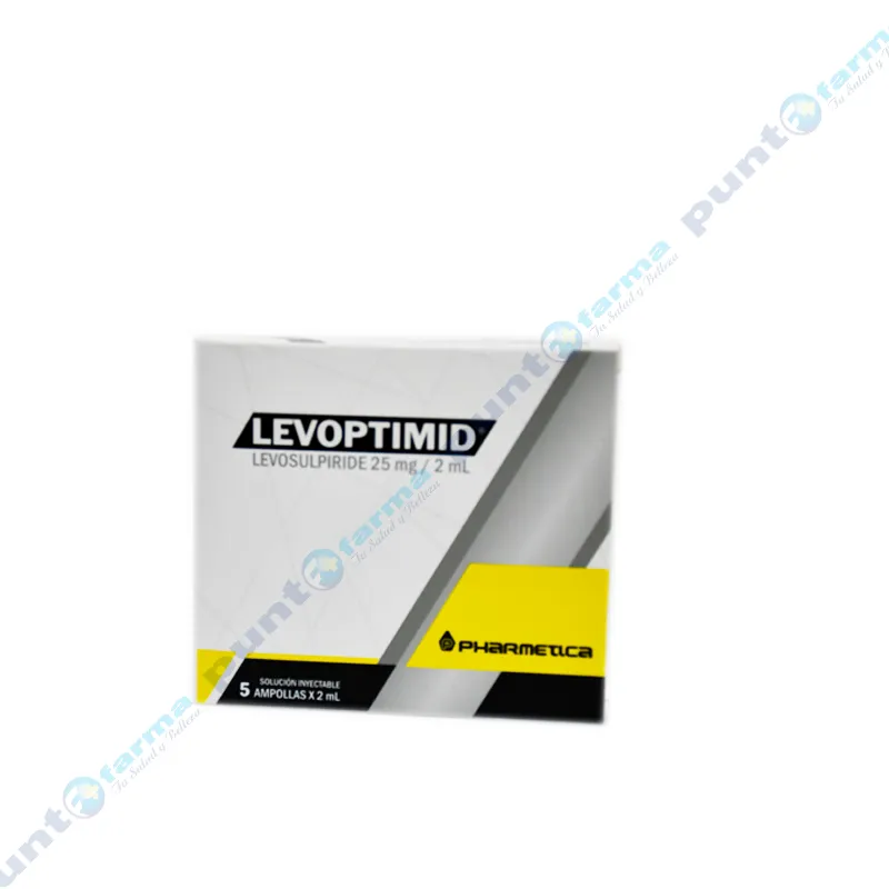 Levoptimid Levosulpiride 25 mg Solucion Inyectable - 5 Ampollas de 2 ml