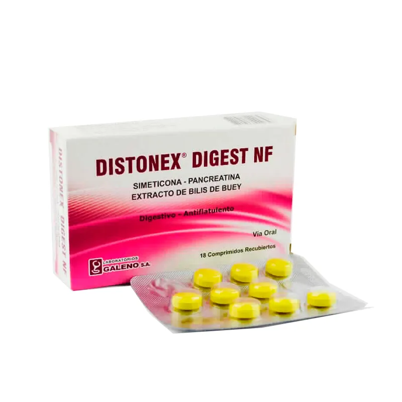 Distonex Digest NF - Contenido de 18 Comprimidos Recubiertos