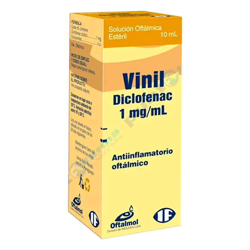 Vinil - Diclofenac 1 mg - Solución oftálmica estéril - frasco de 10 mL