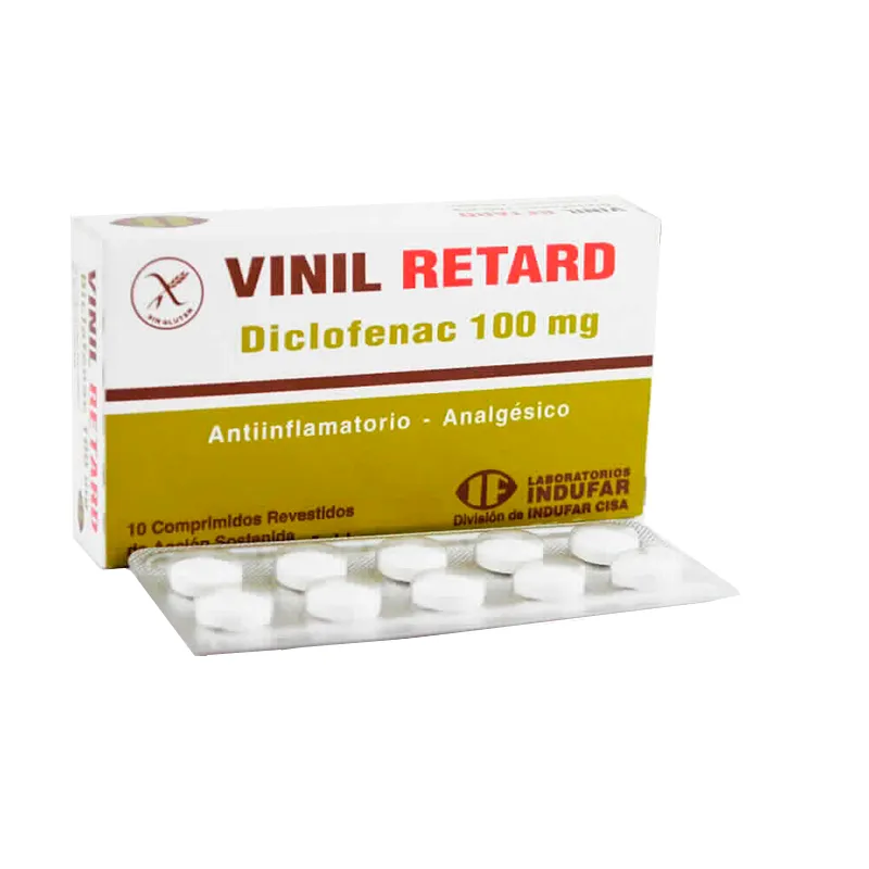 VINIL RETARD - Diclofenac 100 mg - 10 comprimidos revestidos