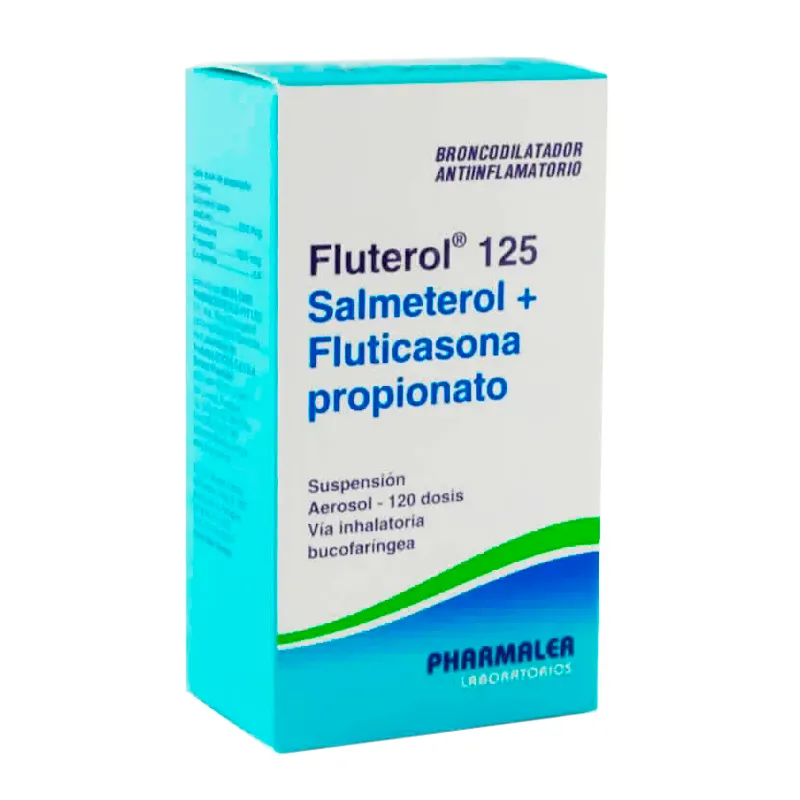 Fluterol 125 Salmeterol + Fluticasona Propionato - Suspensión Aerosol 120 Dosis Vía Inhalatoria.