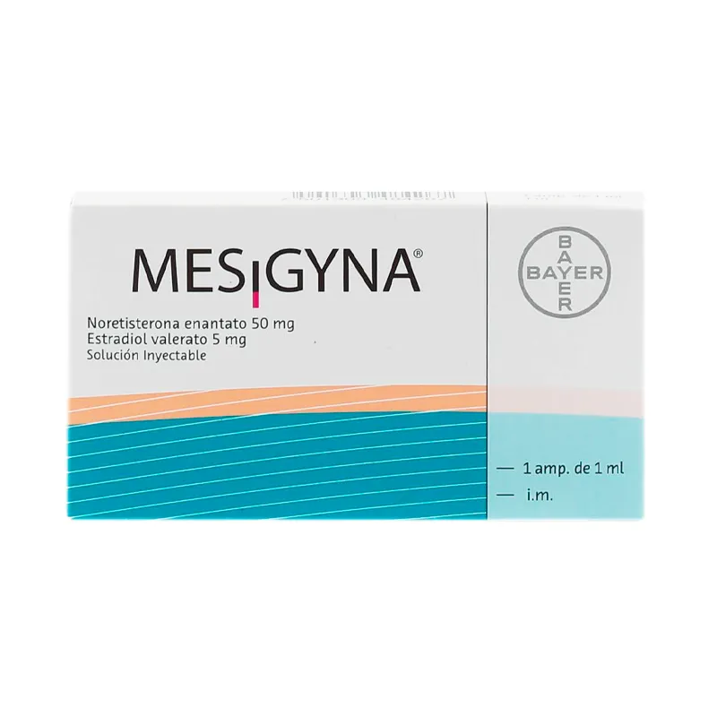 Mesigyna - Noretisterona Enantato 50 mg + Estradiol Valerato 5 mg - Cont. 1 Ampolla 1 mL