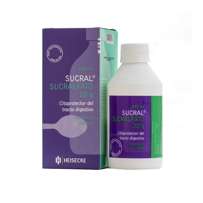Sucral Sucralfato 20 g - Suspensión oral de 200mL