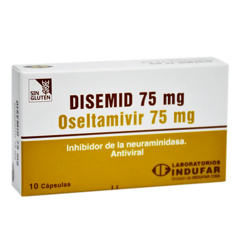 Disemid Oseltamivir 75 mg - Caja de 10 Capsulas