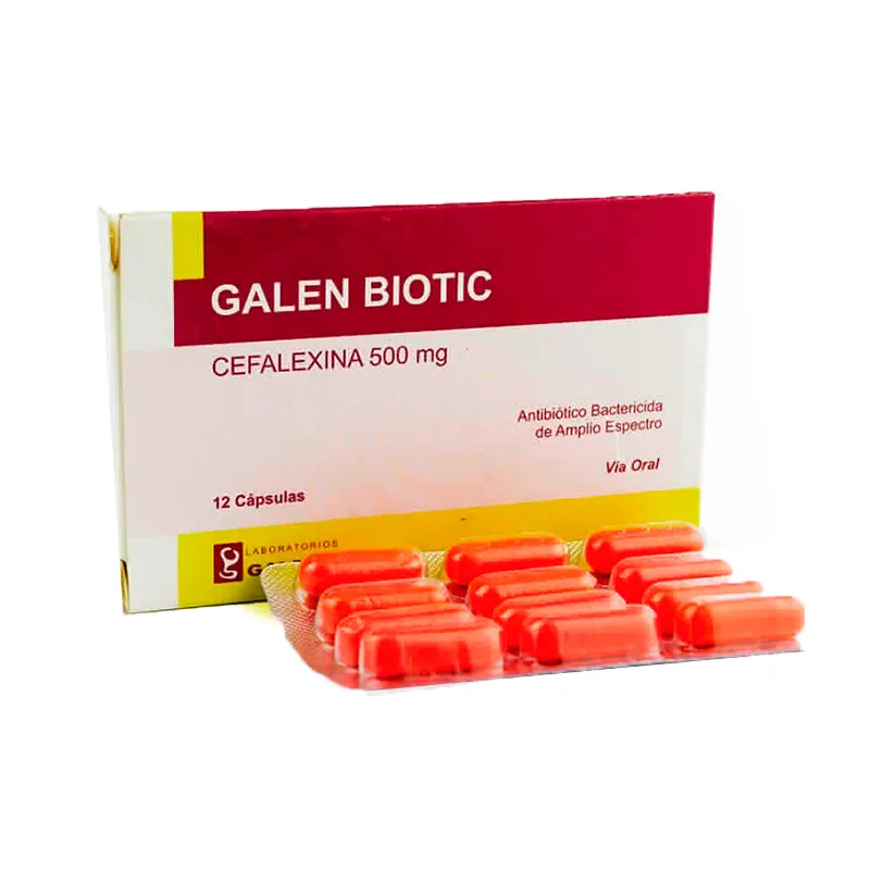 Galen Biotic Cefalexina 500 mg - Contenido de 12 Cápsulas