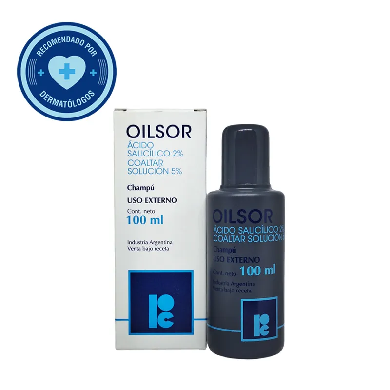Oilsor Champu Acido Salicilico 2% Coaltar Solucion 5% - 100 mL