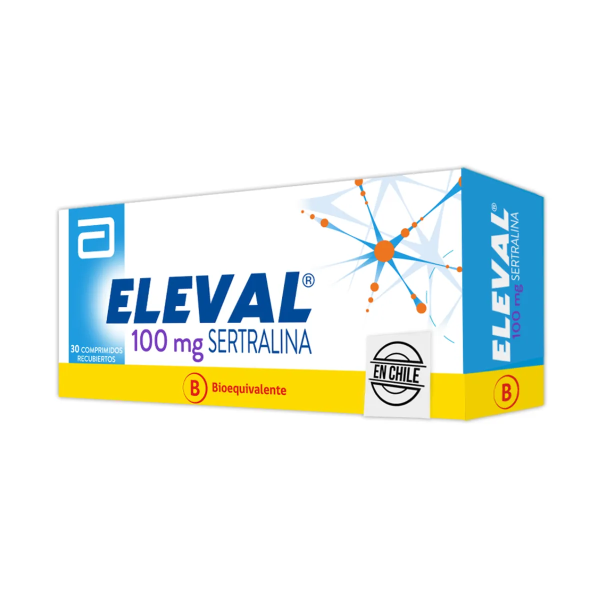 Eleval 100 mg Sertralina - Cont. 30 Comprimidos Recubiertos