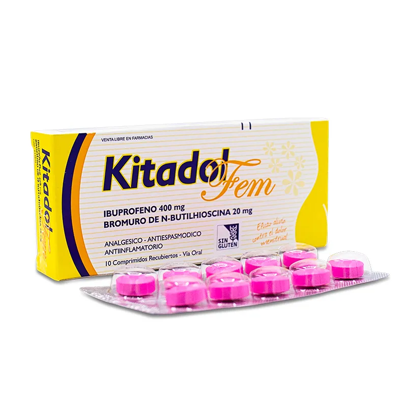 Kitadol Fem Ibuprofeno - Cont. 10 Comprimidos Recubiertos