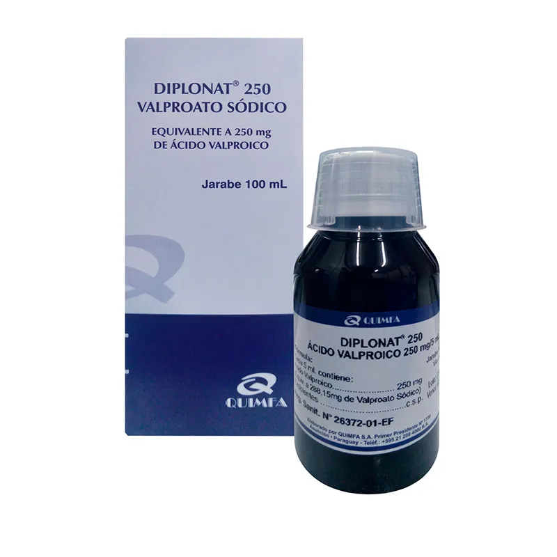 Diplonat Acido Valproico 250 mg - Jarabe 100 ml.