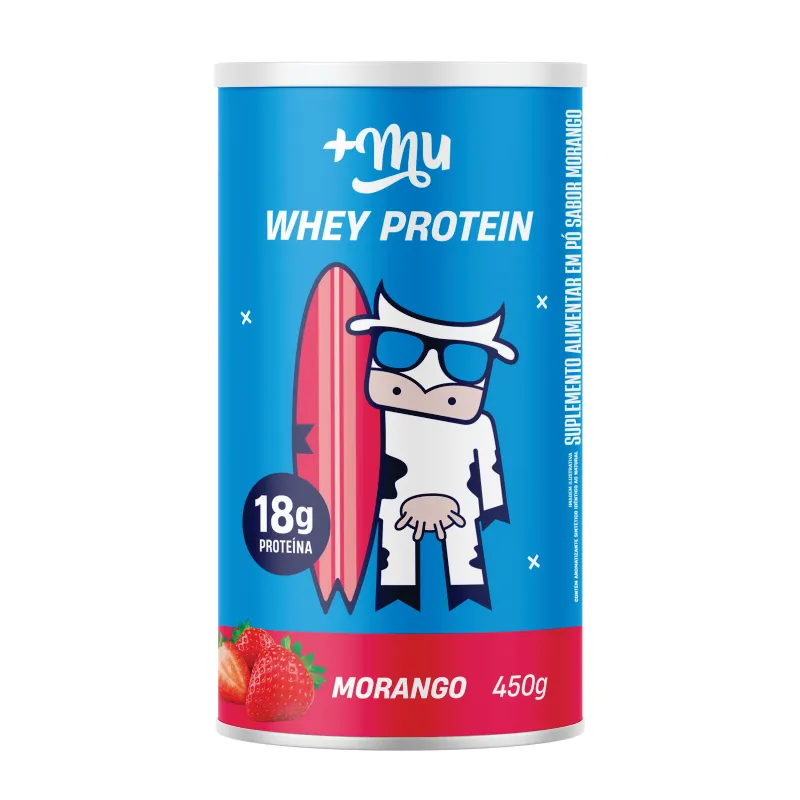 Whey Protein Sabor Frutilla RYJ - Pote de 450 gr