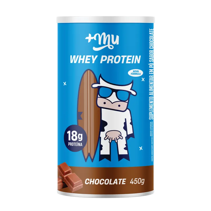 Whey Protein Sabor Chocolate RYJ - Pote de 450 gr