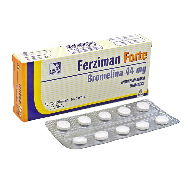 Ferziman Forte Bromelina 44 mg - Cont. 30 Comprimidos
