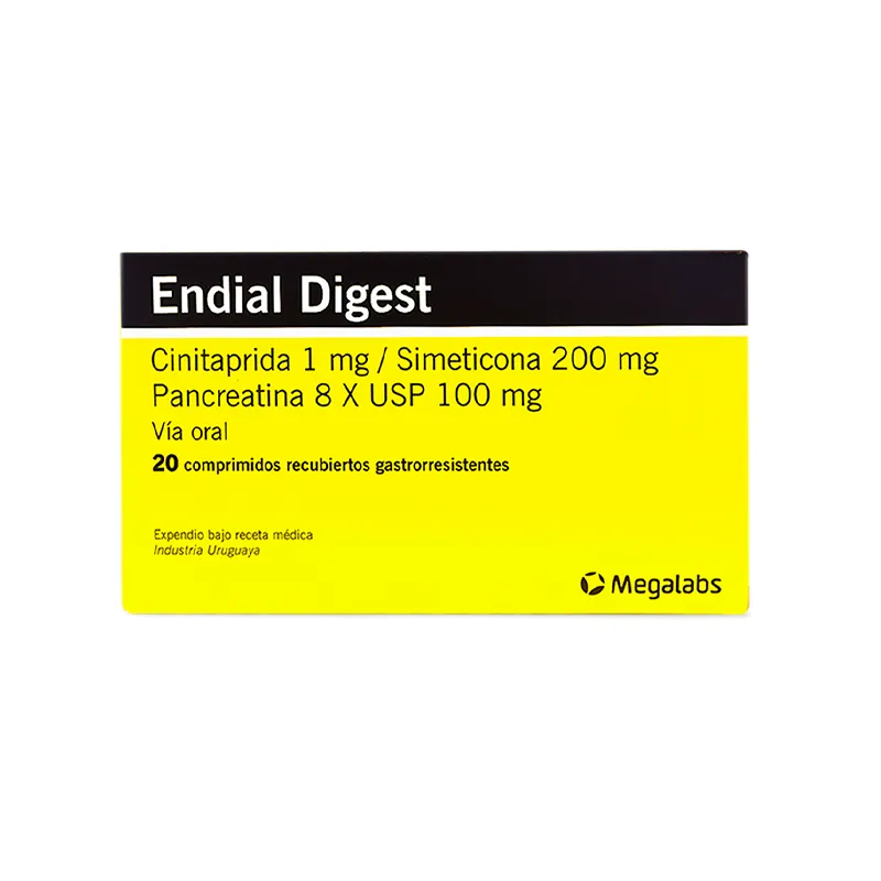 Endial Digest Cinitaprida 1 mg - Caja con 20 compirmidos gastrorresistentes