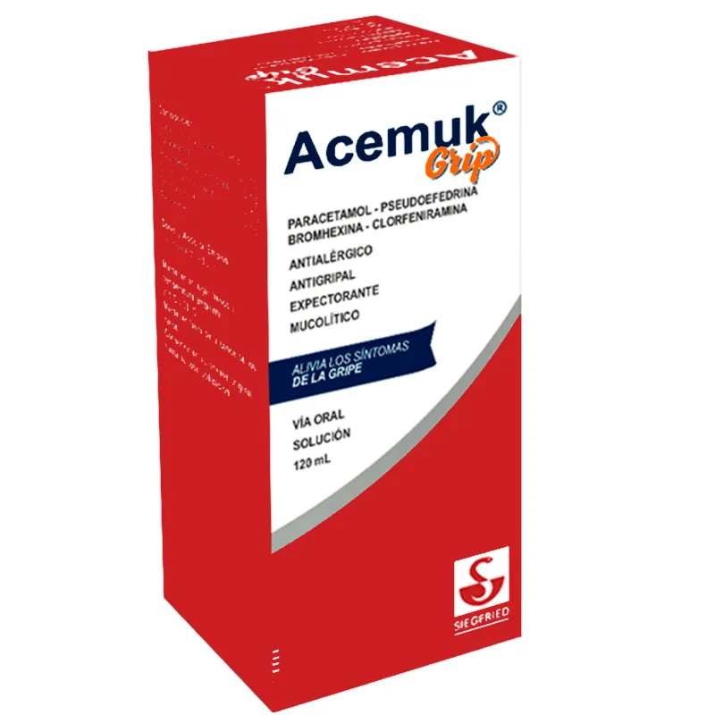 Acemuk Grip Paracetamol - Jarabe de 120 mL