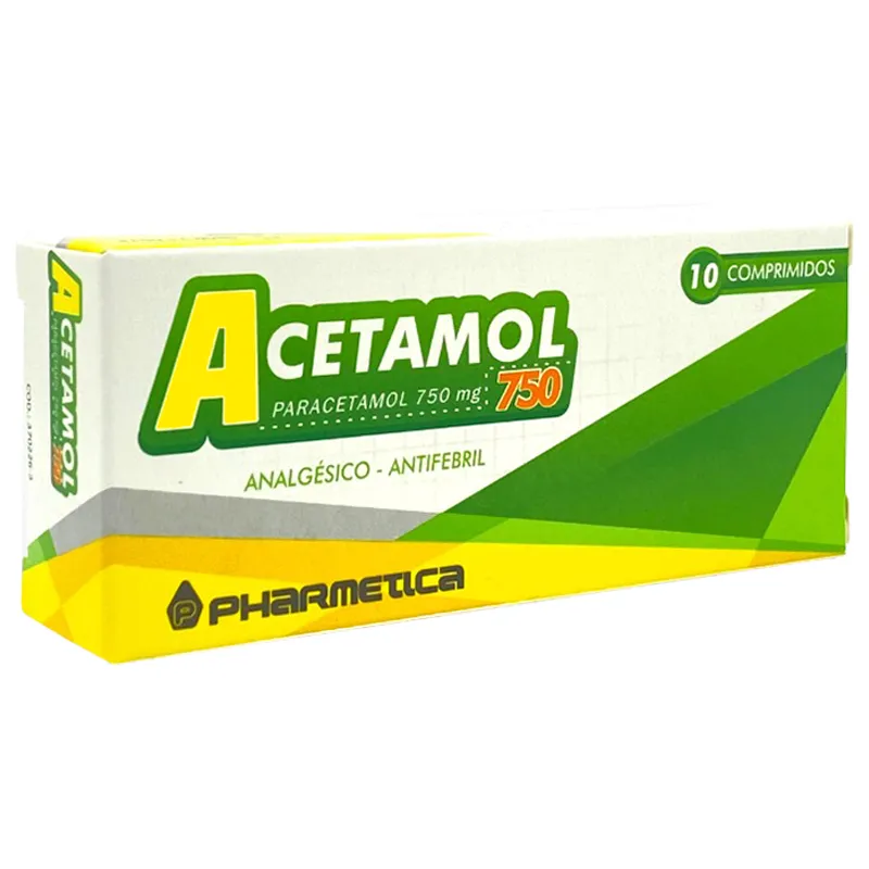Acetamol Paracetamol 750 mg - Caja de 10 Comprimidos