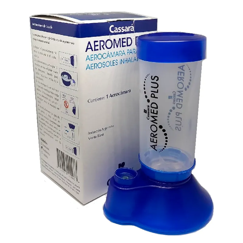 Aeromed Plus Pediátrico Aerocámara Valvulada para Aerosoles Inalatorios.