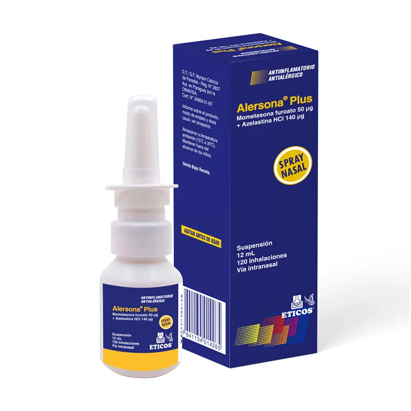 Alersona Plus Spray Mometasona Furoato 50 ug - Cont. 12 mL