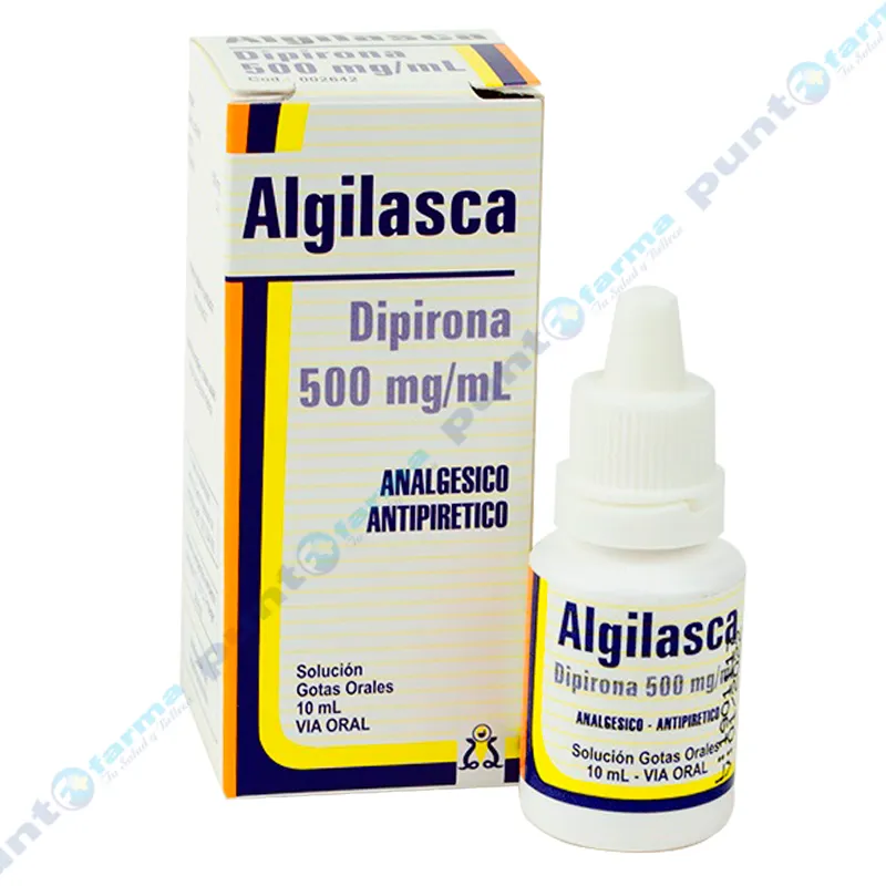 Algilasca Dipirona 500mg/mL - Solución gotas orales frasco de 10mL