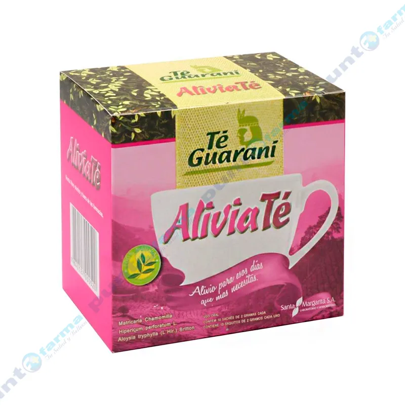 AliviaTé de Té Guaraní - Cont 10 saquitos de 2g c/u