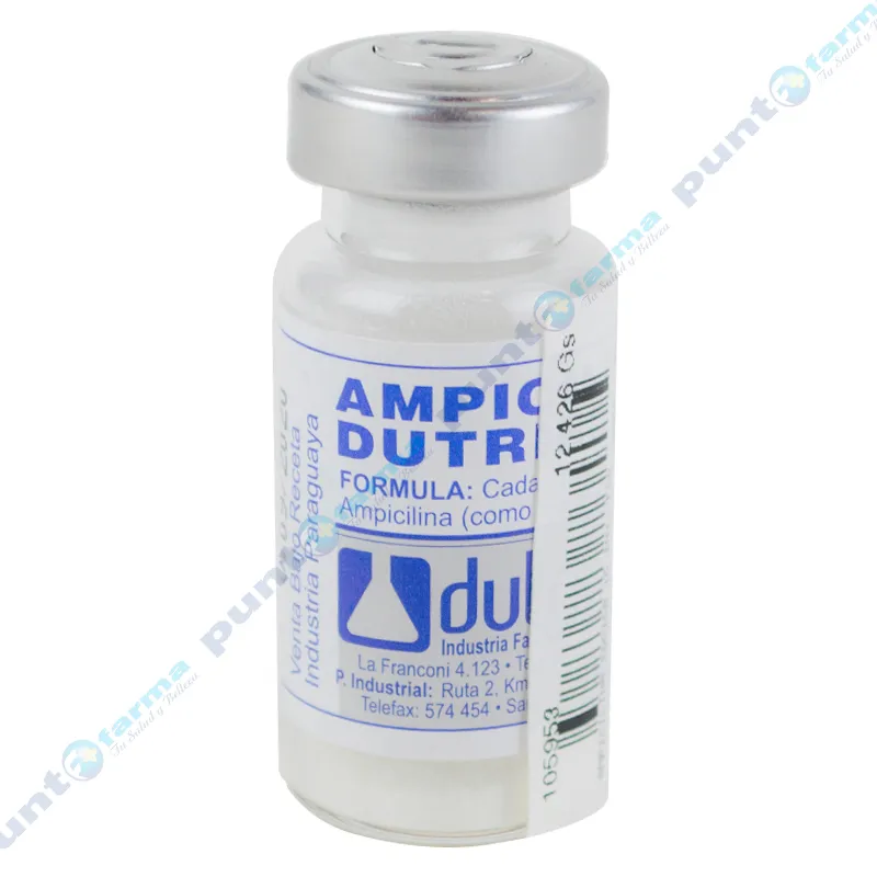 Amplicilina sodica 1G Inyectable frasco