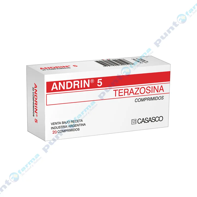 Andrin 5 Terazosina - Caja de 20 comprimidos
