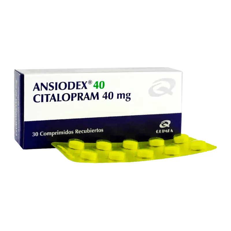 Ansiodex Citalopram 40mg - Caja de 30 comprimidos