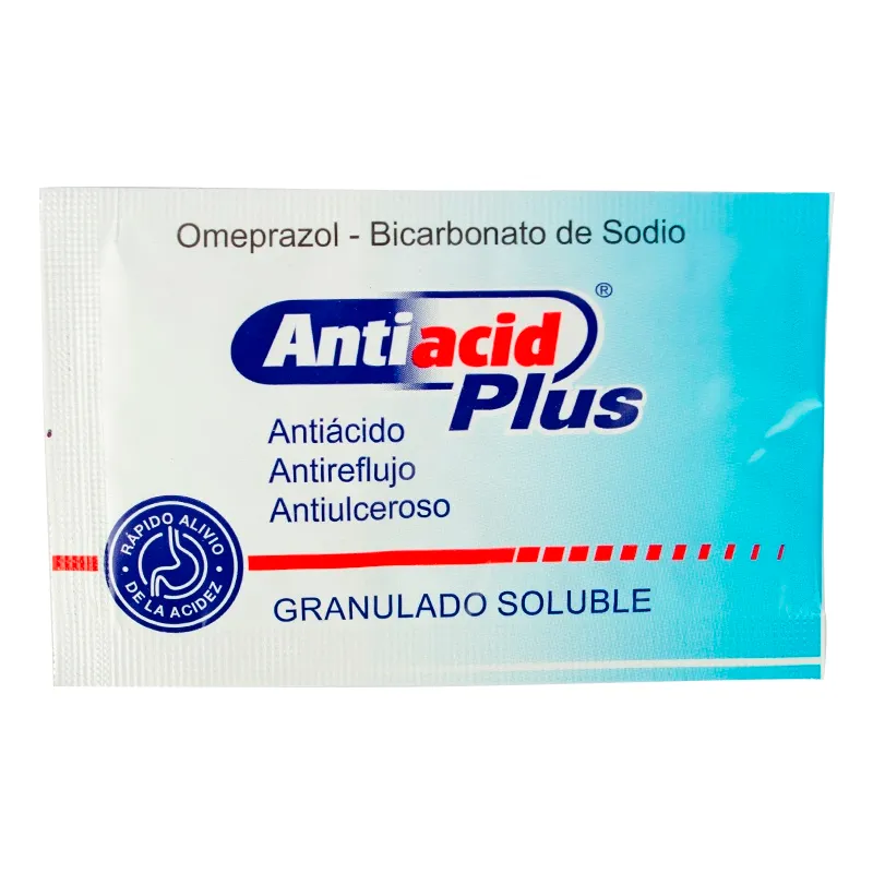 Antiacid Plus Omeprazol - Sobre granulado soluble 5 g