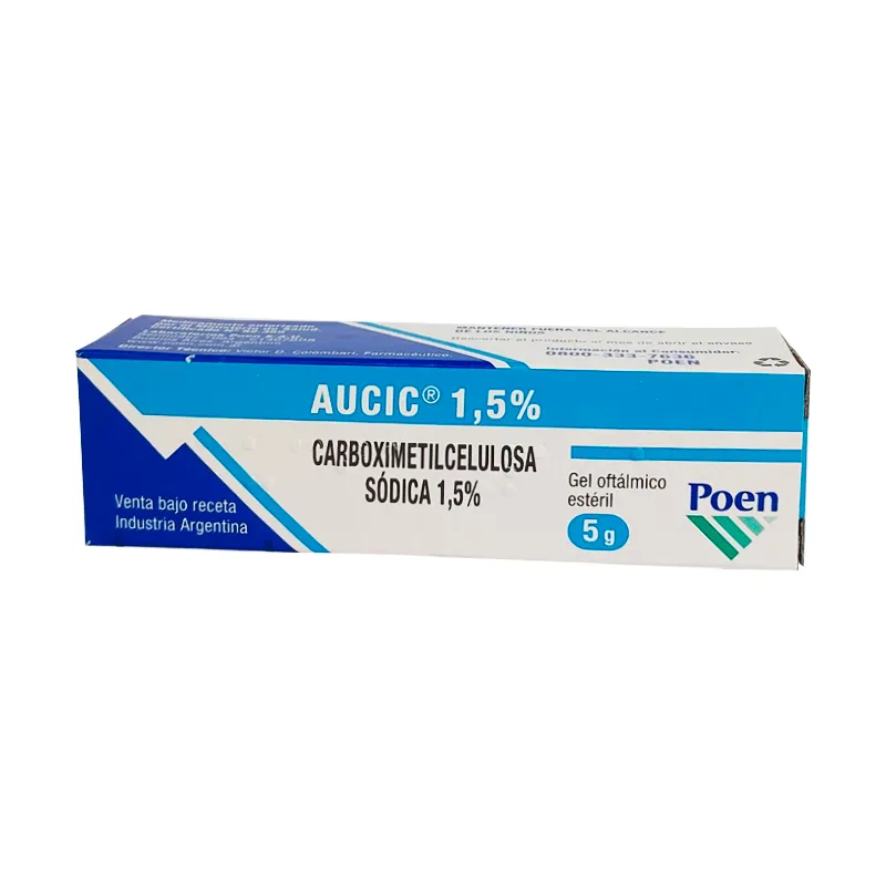 Aucic 1,5% Carboximetilcelulosa Sódica 1,5% - Gel oftálmico estéril 5 g