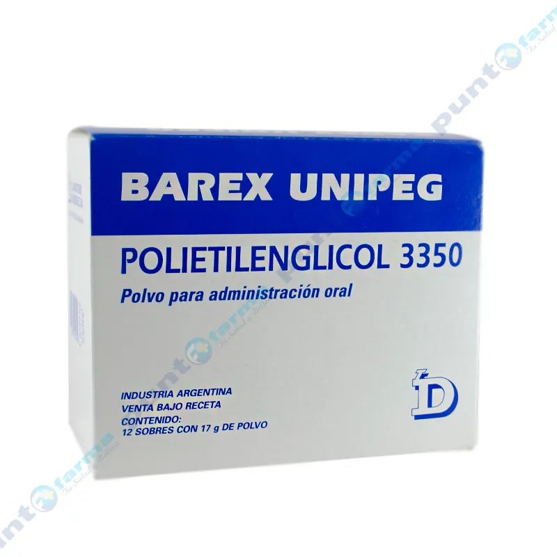 Barex Unipeg Polietilenglicol 3350 - Cont. 12 sobres de 17 gr