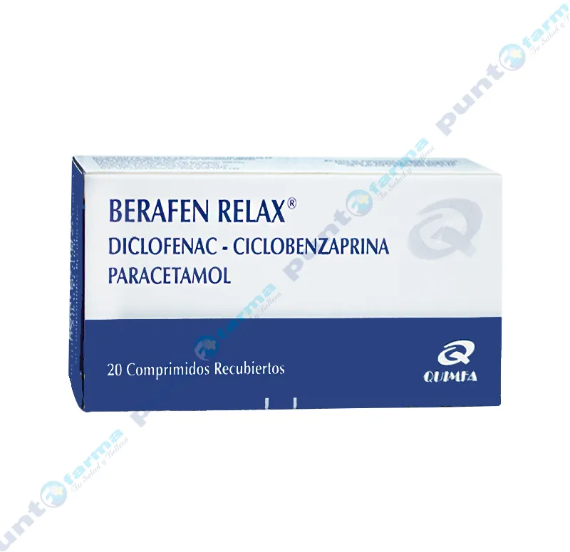 Berafen Relax Diclofenac - Cont. 20 Comprimidos.