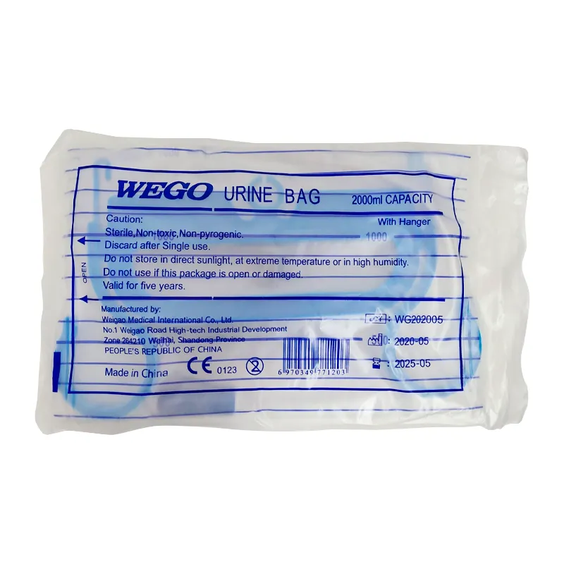 Bolsa Colectora De Orina WEGO - Capacidad de 2000 mL