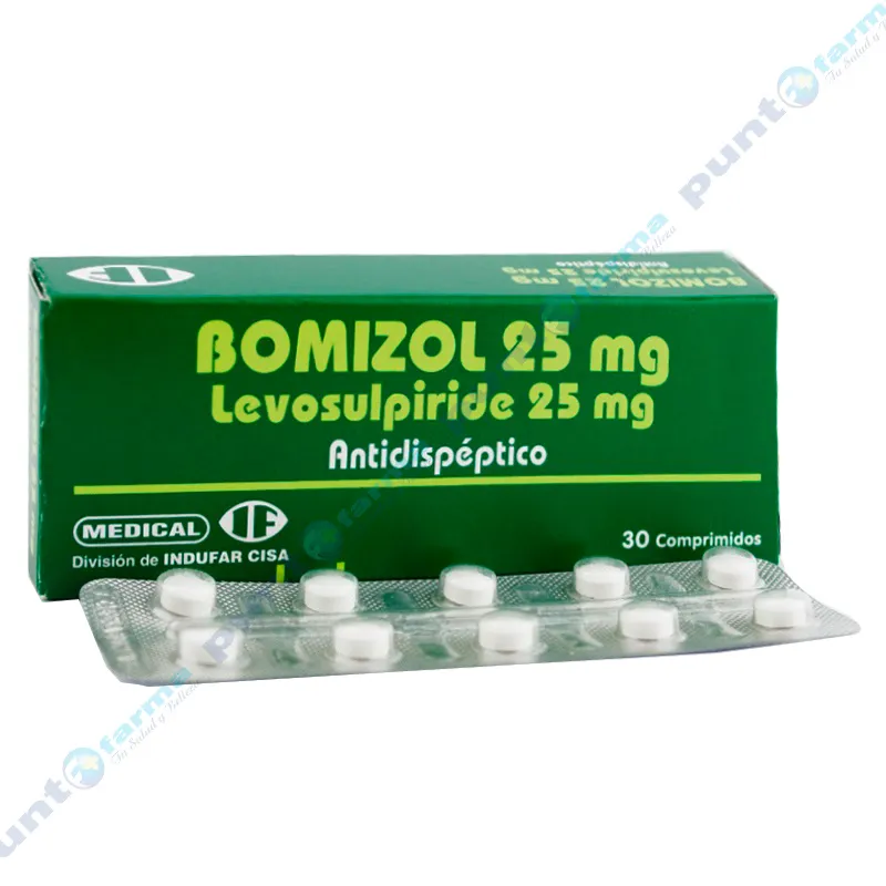 Bomizol 25 Levosulpiride - Cont. 30 comprimidos