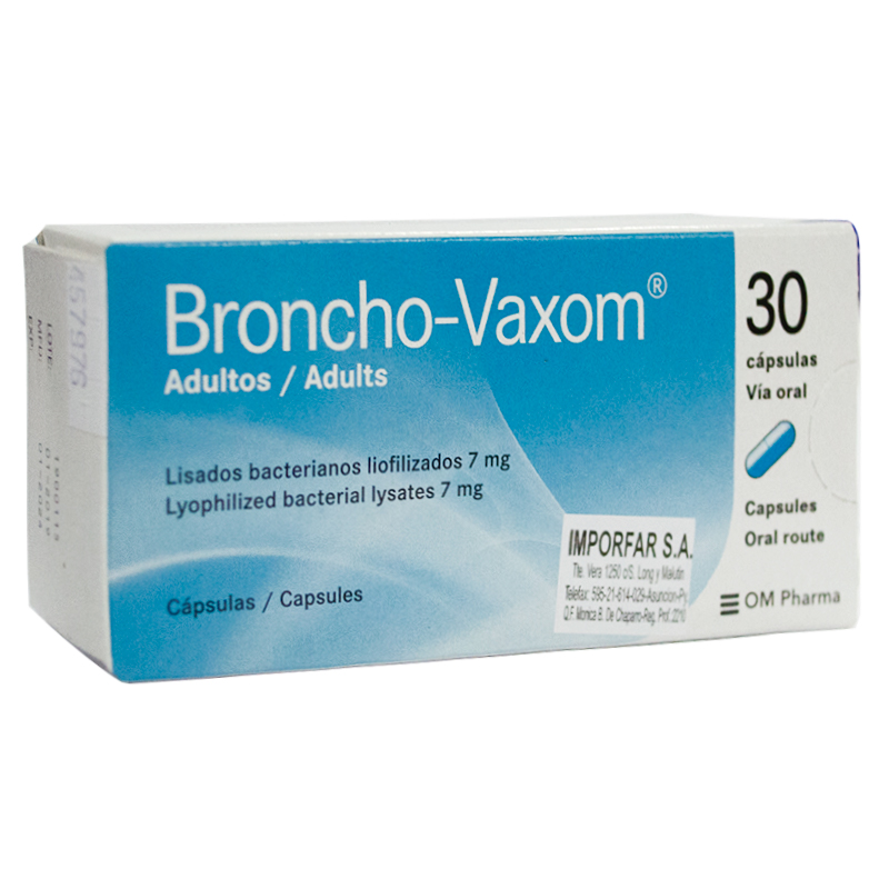 Broncho-Vaxom Adultos - Cont. 30 Capsulas