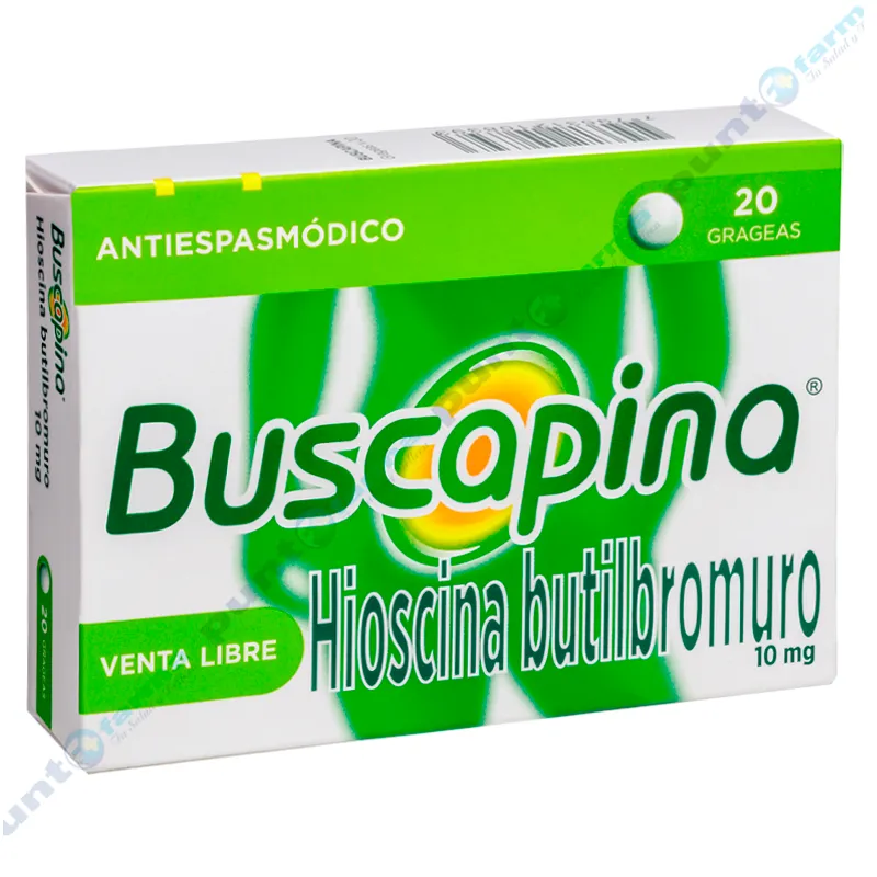 Buscapina Hioscina Butilbromuro - Caja de 20 Grageas