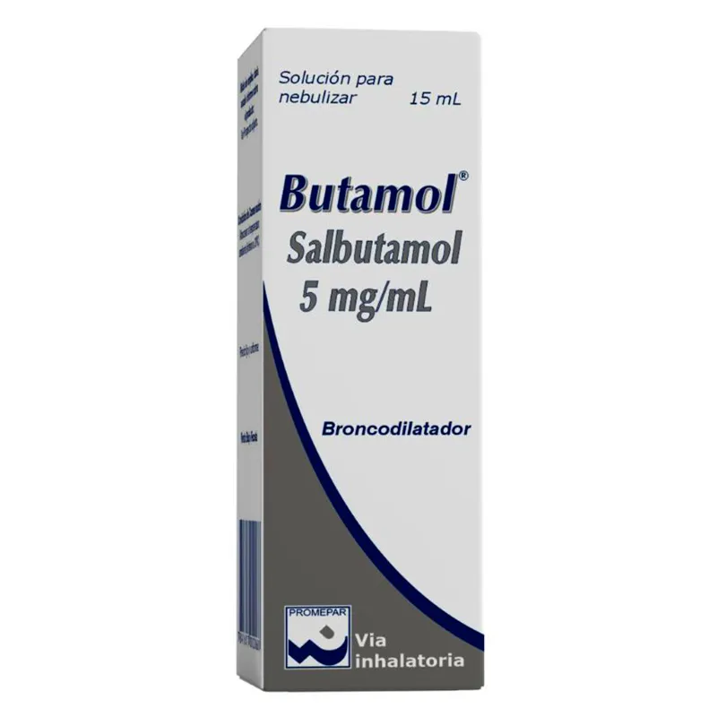 Butamol Salbutamol 5 mg - Solución para nebulizar 15 mL
