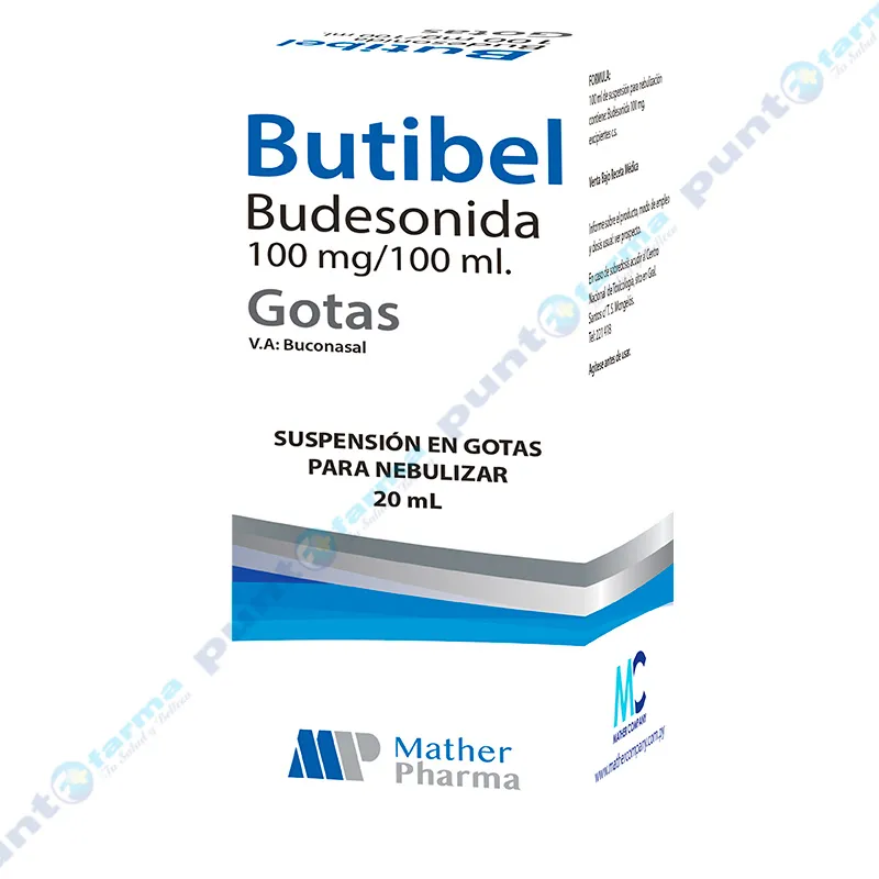 Butibel Budesonida 100mg - Cont. 20 ml