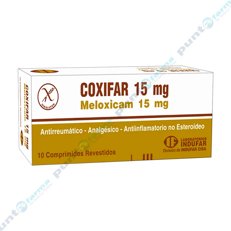 COXIFAR Meloxicam 15 mg - Caja de 10 comprimidos