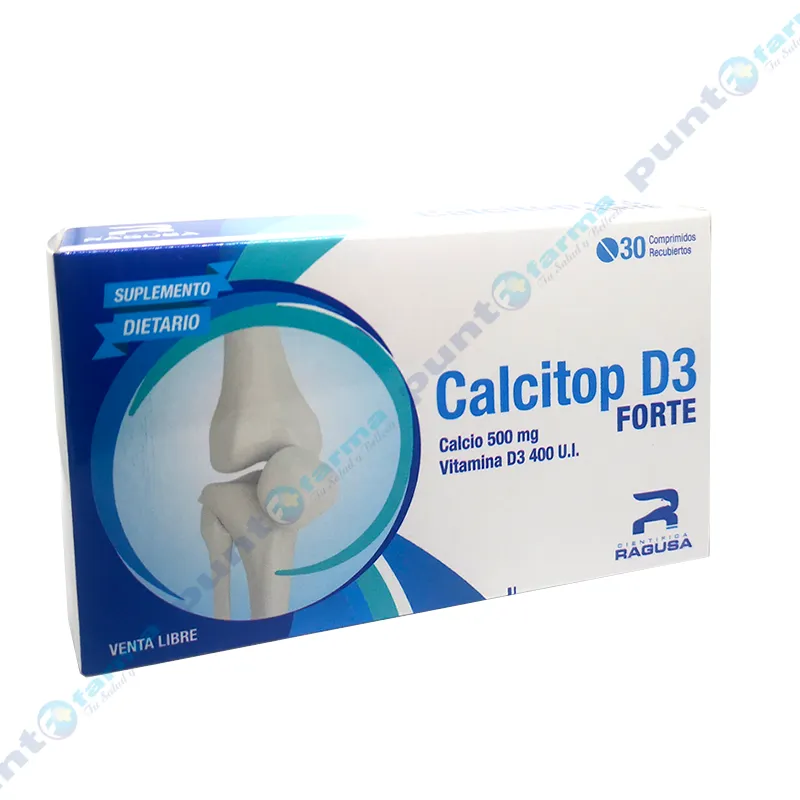 Calcitop D3 Forte - Caja de 30 comprimidos recubiertos