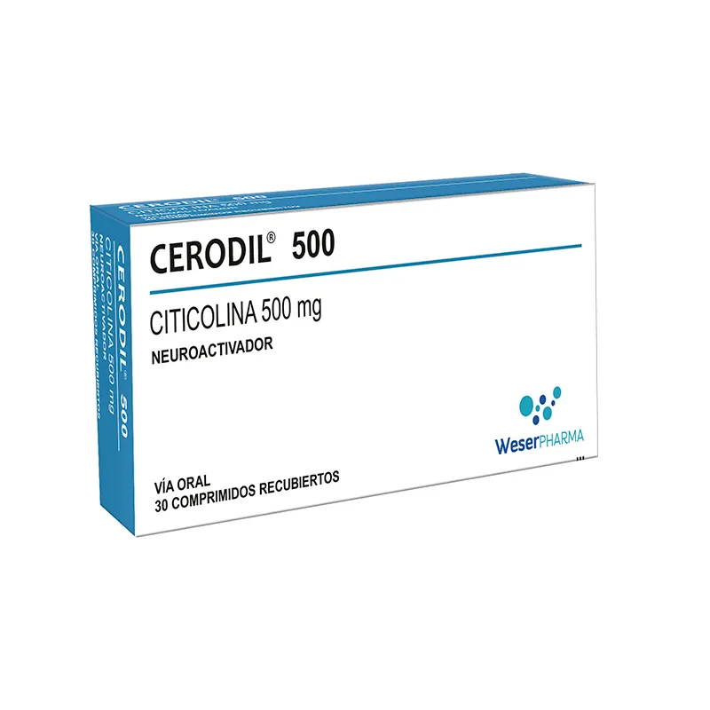 Cerodil 500 Citicolina 500 mg - Cont. 30 comprimidos recubiertos