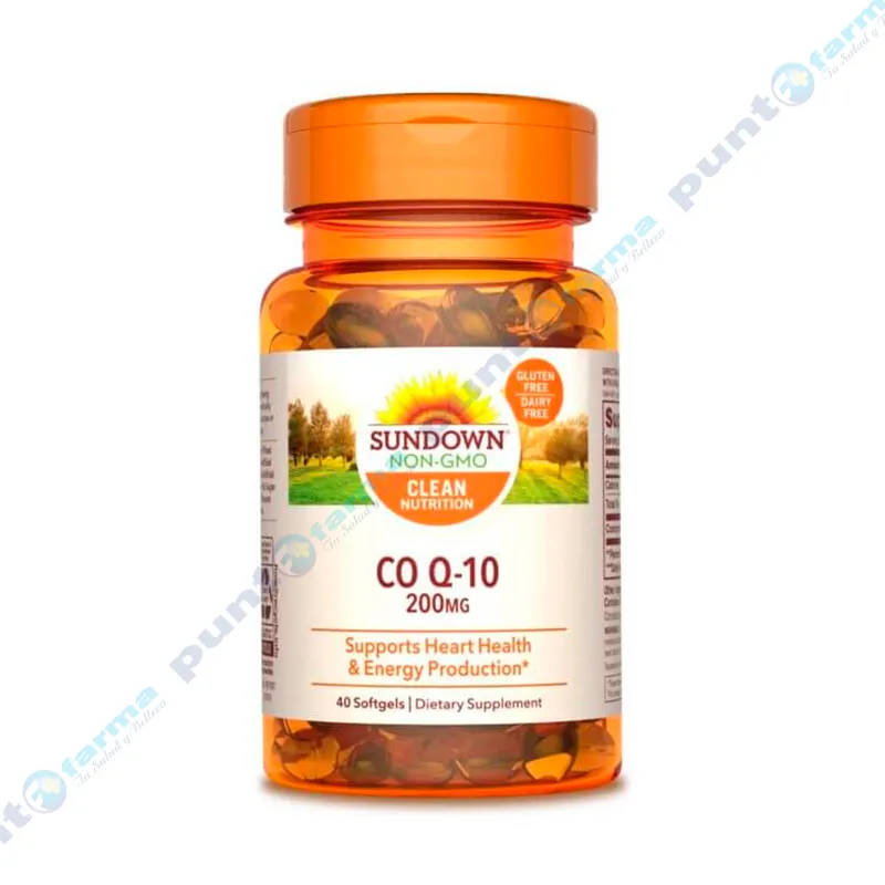 Co Q-10 200 mg Sundown Naturals - Frasco de 30 cápsulas