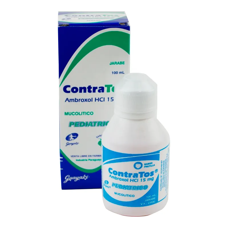 Contra Tos Pediátrico - Ambroxol HCI 15 mg - 100 mL