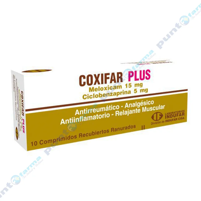 Coxifar Plus Meloxicam 15 mg - Cont. 10 comprimidos recubiertos ranurados