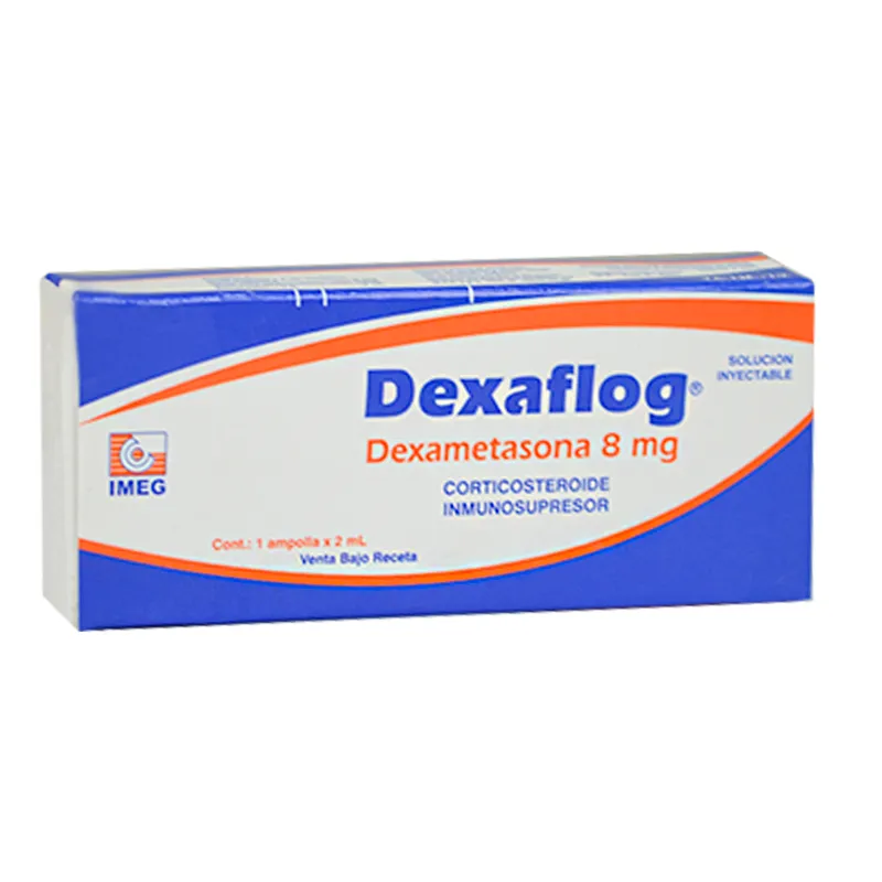 Dexaflog Dexametasona 8 mg - Cont. 1 ampolla de 2 mL