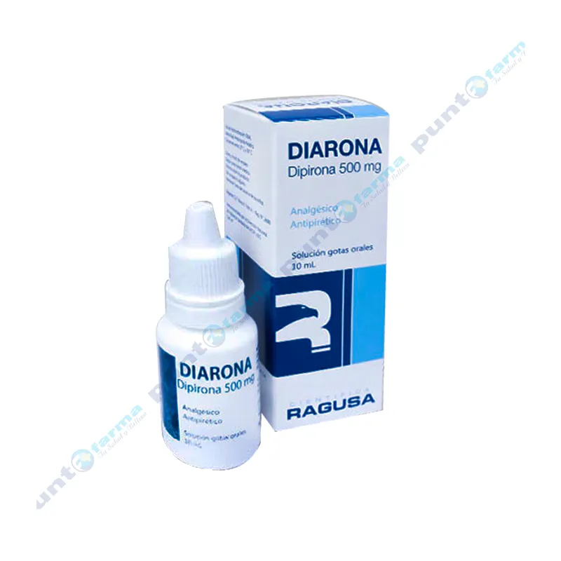 Diarona Dipirona 500 mg - Solución gotas orales frasco de 10 mL