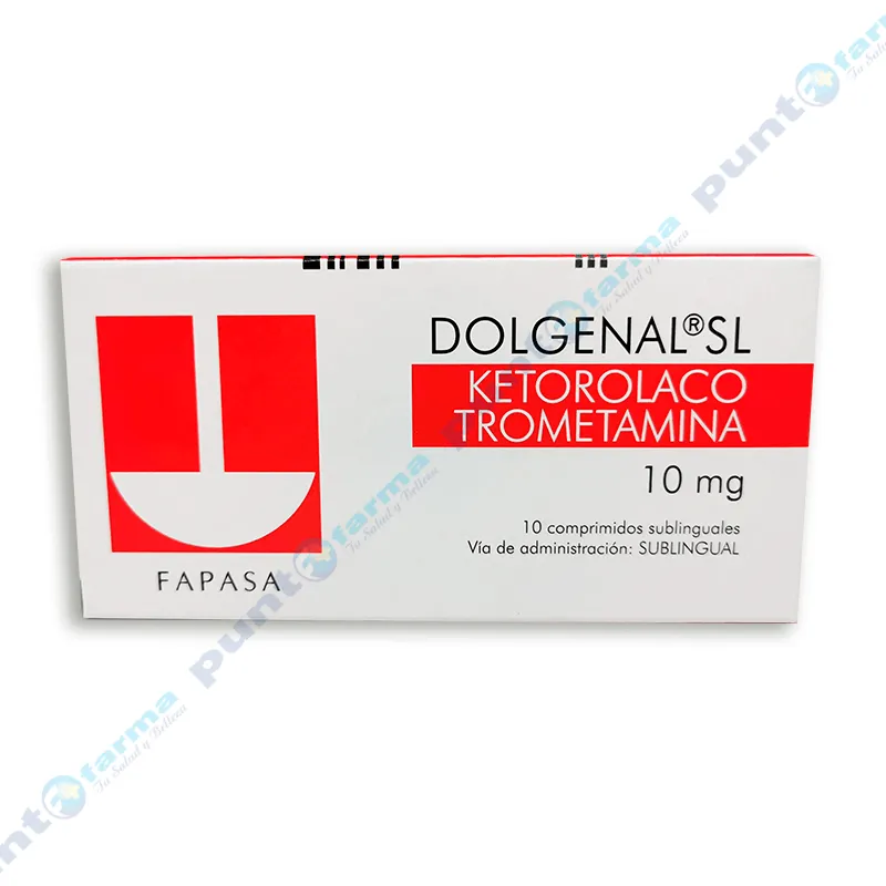 Dolgenal Ketorololaco Trometamina 10 mg - Caja de 10 comprimidos sublinguales